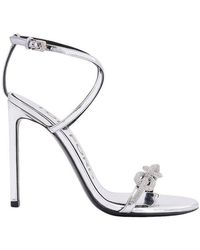 Tom Ford - Crystal Embellished High Stiletto Heel Sandals - Lyst