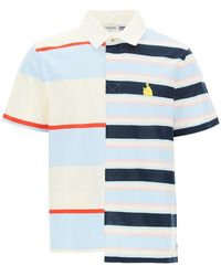 Lanvin - Rugby Patchwork Short-sleeved Polo Shirt - Lyst