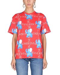 JW Anderson - "elephant Logo" T-shirt - Lyst