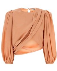 Chloé - Crepe Top - Lyst