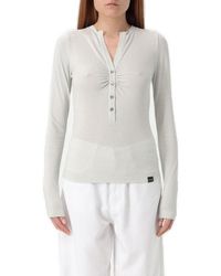 Pinko - Gathered Detailed Knitted Top - Lyst