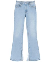 Alessandra Rich - Flared Jeans With Studs - Lyst