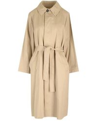 MM6 by Maison Martin Margiela - Tie-waisted Trench Coat - Lyst