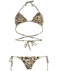 Reina Olga - Leopard Print Triangle Bikini Set - Lyst
