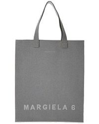 MM6 by Maison Martin Margiela - Logo Printed Tote Bag - Lyst