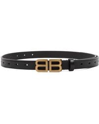 Balenciaga Bb-plaque Belt - Black