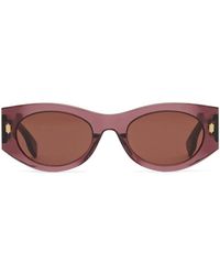 Fendi - Oval Frame Sunglasses - Lyst