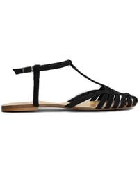 Anna F. - Caged Ankle Strap Sandals - Lyst