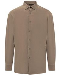Zegna - Silk Shirt - Lyst