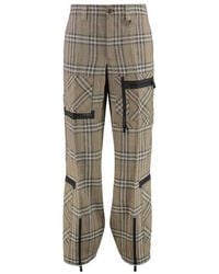 Burberry - Cargo Pants Check Pattern - Lyst
