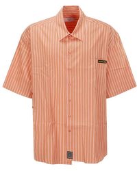 Martine Rose - Striped Short-sleeved Shirt - Lyst