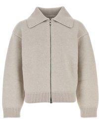 Bottega Veneta - Light Wool Cardigan - Lyst