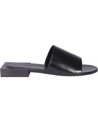 Balenciaga Box Flat Sandals - Black