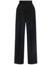 Dolce & Gabbana - Monogrammed Pleat-front Trousers, - Lyst