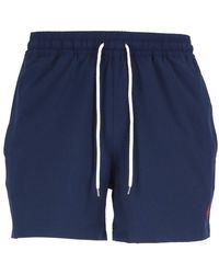 Polo Ralph Lauren Logo Patch Drawstring Swimming Shorts - Blue