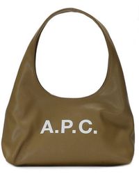 A.P.C. - Baby Ninon Logo Printed Shoulder Bag - Lyst