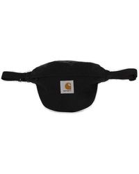 Carhartt WIP Logo Patch Zip-up Belt Bag - Black