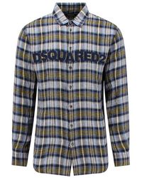 DSquared² - And Check Linen Shirt - Lyst