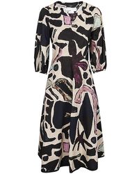 Weekend by Maxmara - All-over Patterned Midi Dress - Lyst