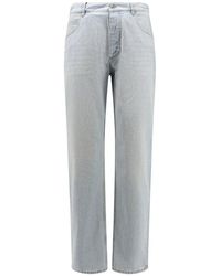 Bottega Veneta - Mid-Rise Straight Leg Jeans - Lyst