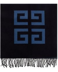 Givenchy - Wool Scarf With Logo - Lyst