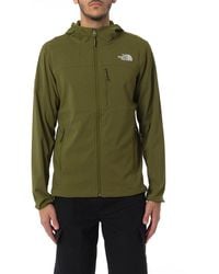 The North Face - Logo Embroidered Zip-up Jacket - Lyst