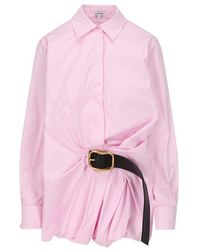 Loewe - Belted Shirt - Lyst