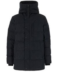 Canada Goose - Hooded Buttoned Coat - Lyst