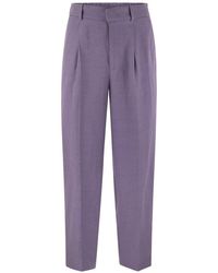 PT Torino - Daisy Pressed Crease Trousers - Lyst