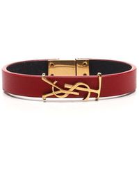 Saint Laurent Opyum Monogram Bracelet - Red