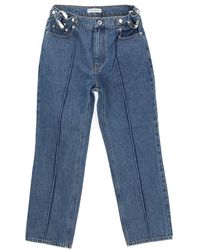 JW Anderson - Chain-link Slim Fit Jeans - Lyst
