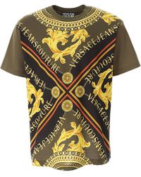 Versace Jeans Couture - Logo Printed Crewneck T-Shirt - Lyst