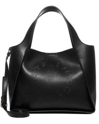 Stella McCartney Logo Vegan Leather Bag - Black