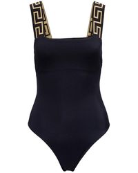 Versace Woman's Stretch Fabric One-piece Swimsuit - Black