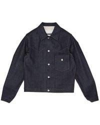 Jil Sander - Button-Up Denim Jacket - Lyst