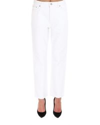 celine white jeans