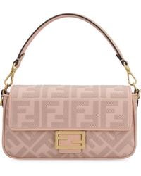 Fendi 'baguette' Midi Shoulder Bag - Pink