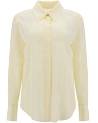 Chloé - Guipure Detailed Long-sleeved Blouse - Lyst