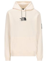 The North Face - Logo Printed Drawstring Hoodie - Lyst