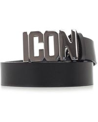 DSquared² - Icon Logo Buckle Belt - Lyst