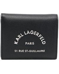 Karl Lagerfeld - Rue St Guillaume Bifold Faux Leather Wallet - Lyst
