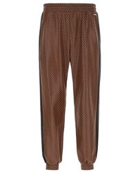 Koche Logo Plaque Tapered Jogger Pants - Brown