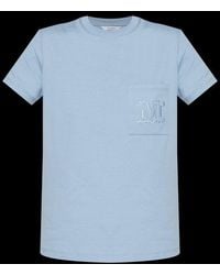 Max Mara - Logo Embroidered Pocket Crewneck T-Shirt - Lyst