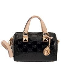 MICHAEL Michael Kors - Grayson - Leather Handbag With Logo - Lyst