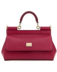 Dolce & Gabbana - Sicily Small Handbag Hand Bags Fuchsia - Lyst