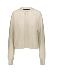 Frenckenberger - Open Front Knitted Cardigan - Lyst