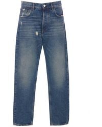 AMISH - Straight-Leg Distressed Jeans - Lyst