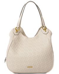 Liu Jo - Logo Embossed Top Handle Bag - Lyst