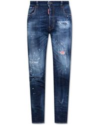 DSquared² - Cool Girl Distressed Mid Rise Jeans - Lyst