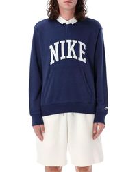Nike - Club Fleece Long-sleeved Polo Shirt - Lyst